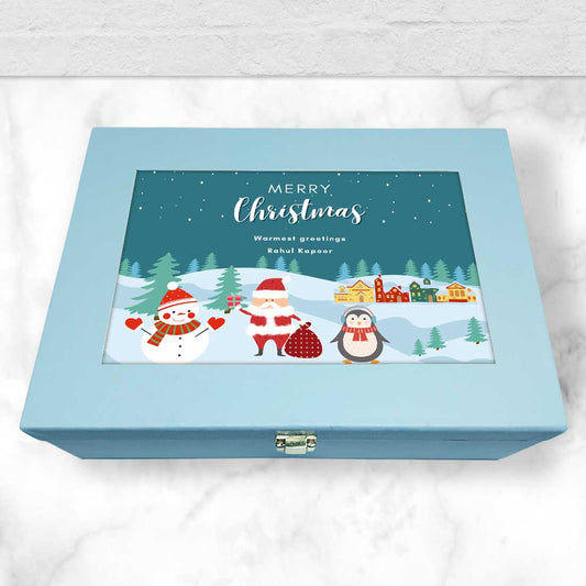 Customized Christmas Gift Box With Chocolates Secret Santa Gifts  - Winterland