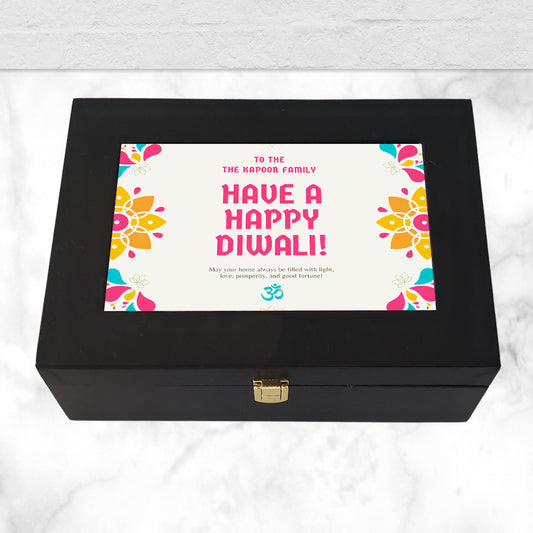 Personalized Diwali Chocolate Box for Gift Packaging Boxes - Add Your Message