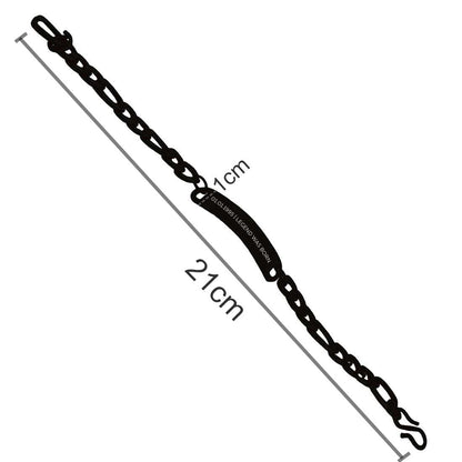 Personalized Bracelet for Men Stylist Custom Jewellery - Black Rhodium/Gold Plated - Add Date