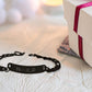 Personalized Bracelet for Wife Valentine Gift - Black Rhodium/Gold Plated - Heart