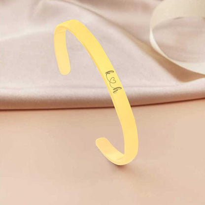 Customized Bracelets for Boyfriend Girlfriend Valentines Day Gift - Rose Gold Plated/Black Rhodium/Gold Plated