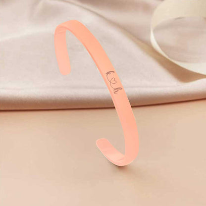 Customized Bracelets for Boyfriend Girlfriend Valentines Day Gift - Rose Gold Plated/Black Rhodium/Gold Plated