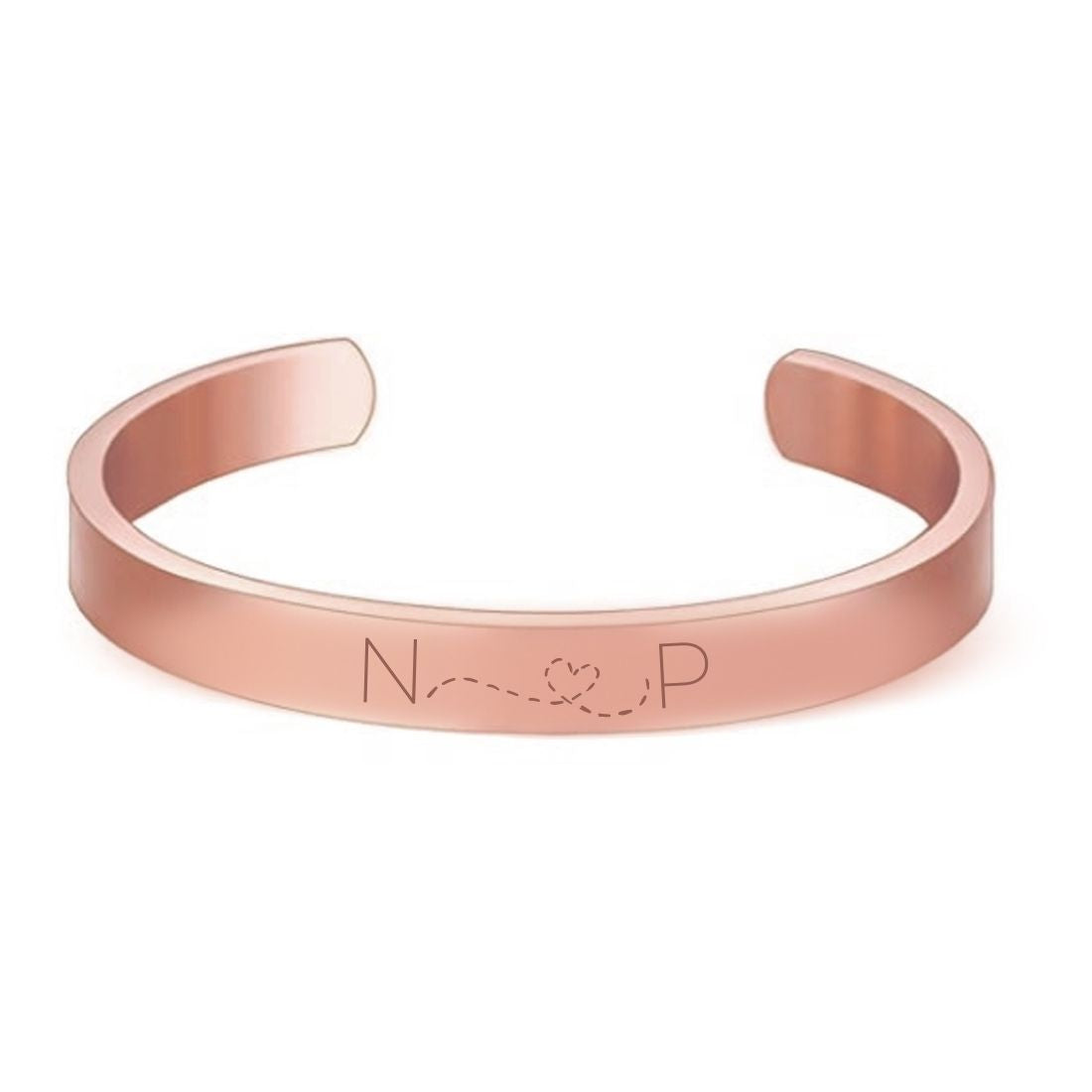 BuySend Rose Gold Plated Engraved Bracelet for Men Online FNP