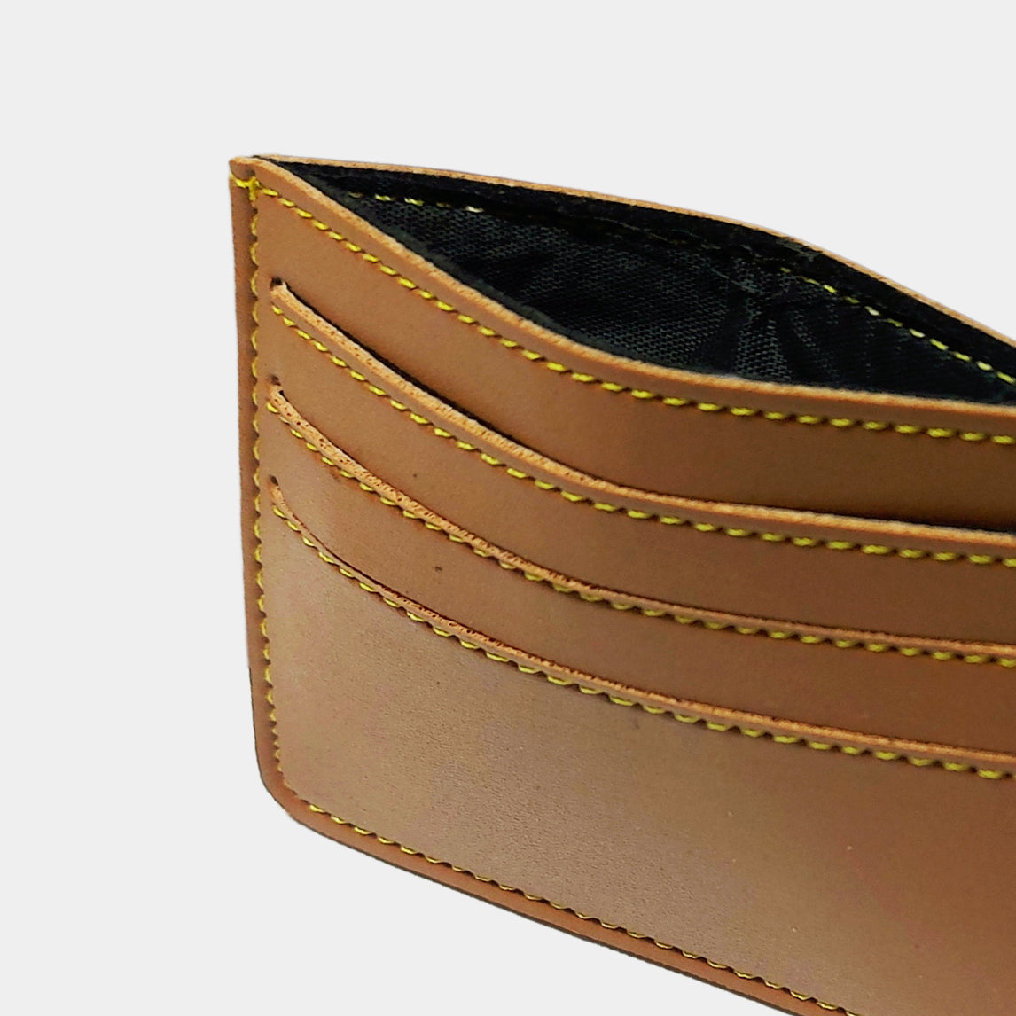 Personalized Card Wallet With Name for Men - Brown Nutcase