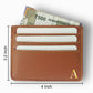 Custom PU Leather Business Card Holder for Men - Monogram Nutcase