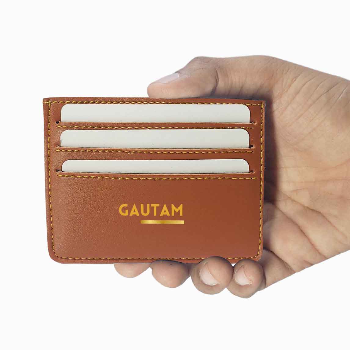 Customized ATM Card Holder for Men - Add Name Nutcase