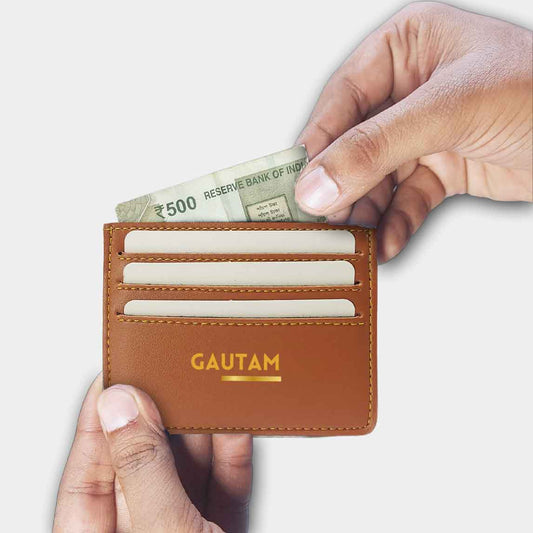 Customized ATM Card Holder for Men - Add Name Nutcase