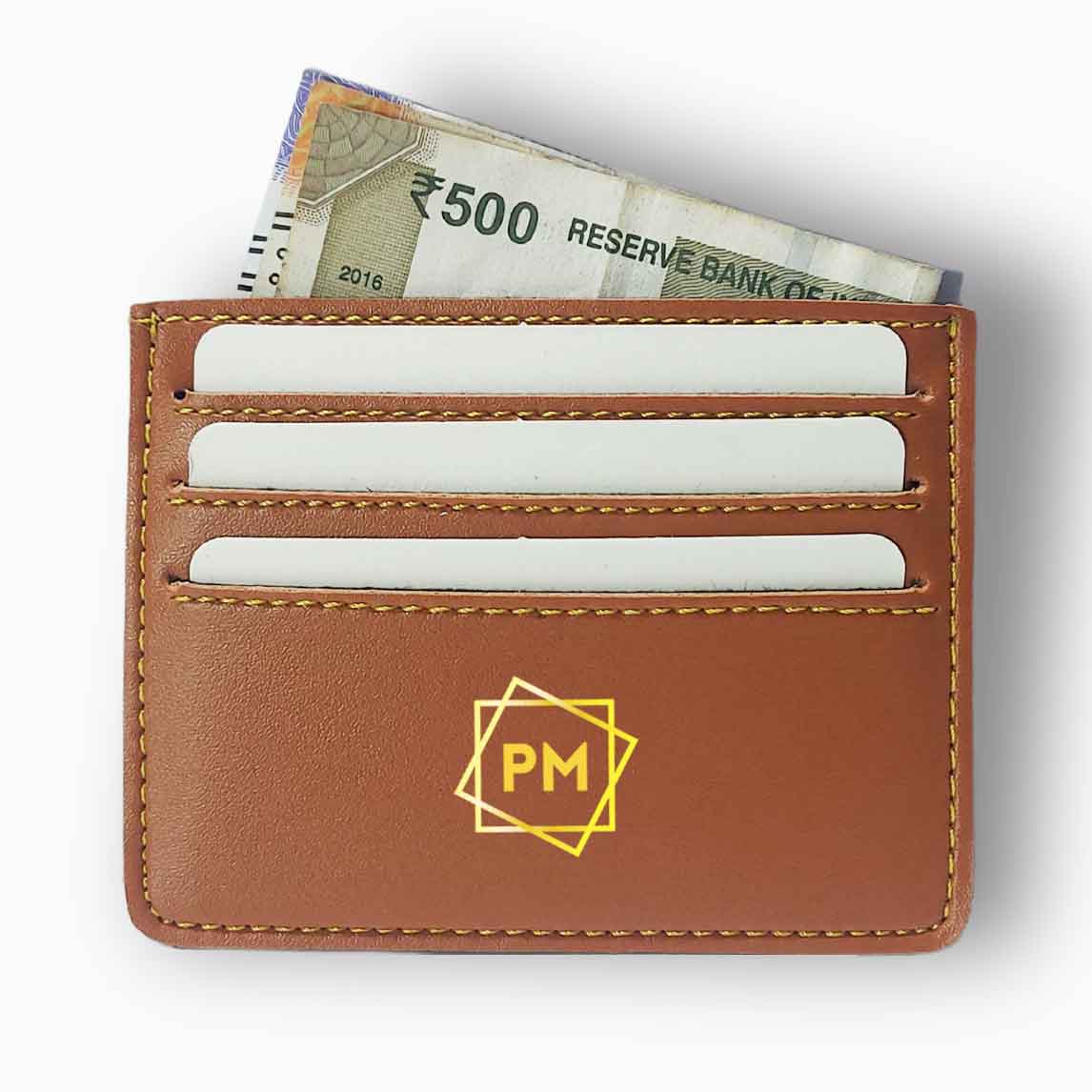 Personalised Metal Business Card Holder for Men - Initials Nutcase