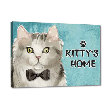 Personalized Cat Name Plate Customzied Beware Of Cat Sign Board Home Door Plaque - Ragamuffin Nutcase