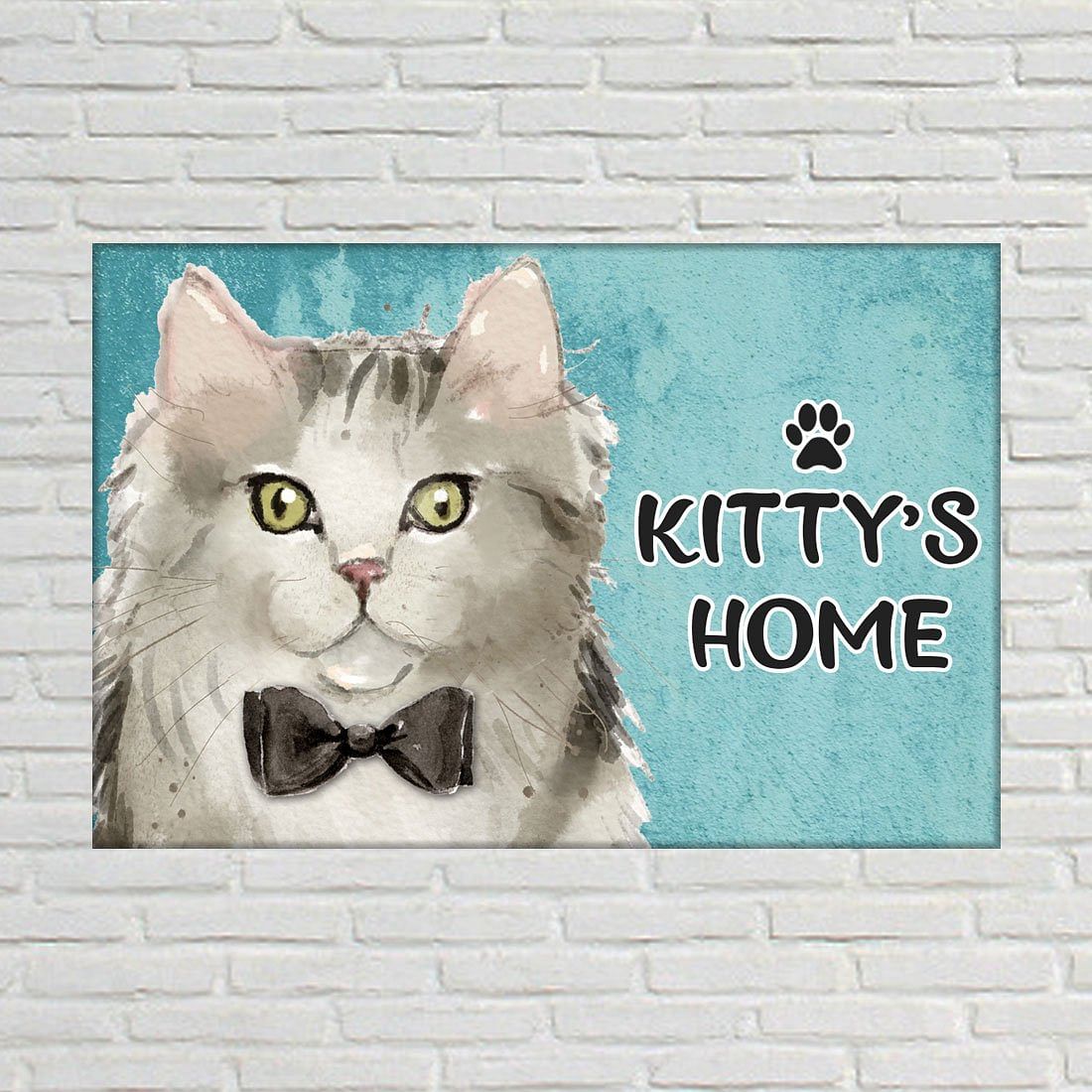 Personalized Cat Name Plate Customzied Beware Of Cat Sign Board Home Door Plaque - Ragamuffin Nutcase