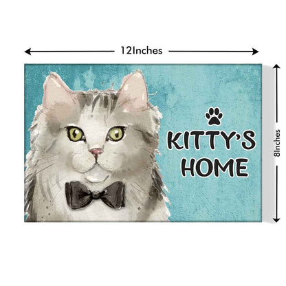 Personalized Cat Name Plate Customzied Beware Of Cat Sign Board Home Door Plaque - Ragamuffin Nutcase