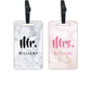 Personalized Passport Holder Luggage Tag for Couple- Mr Mrs Passport Holder and Baggage Tags Gift Set