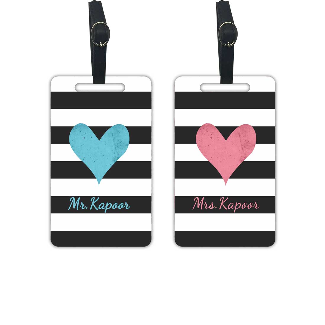 Personalized  Couple Passport Cover Luggage Tag Gift Box- Mr Mrs Passport Sleeve and Bag Tag Set