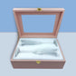 Gift Box with Pair of Champagne Glasses for Couple - Black Boxes Available