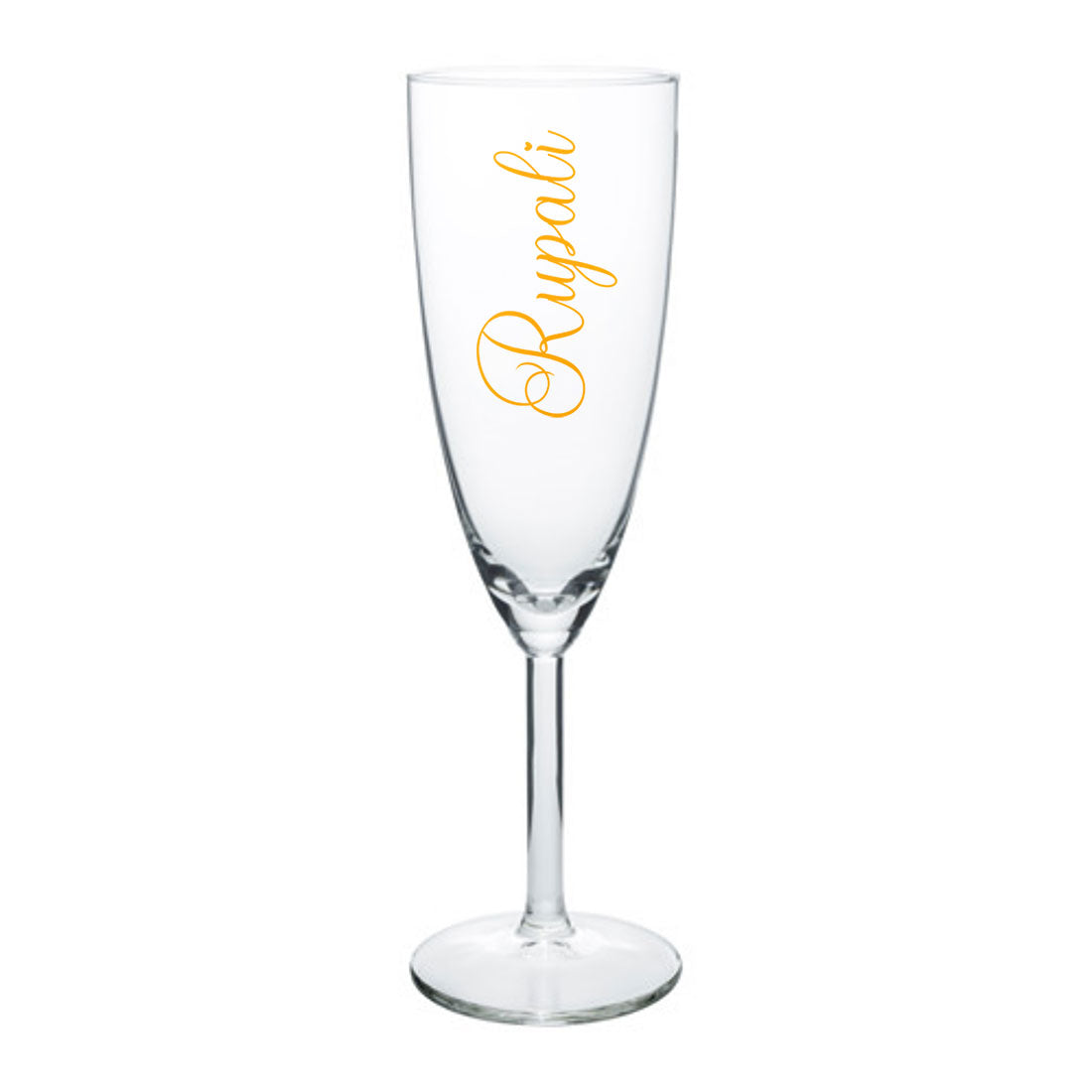 Personalized Champagne Flute Glasses Birthday Gifts for Wife - Add Name