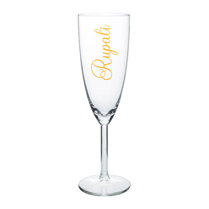 Personalized Champagne Flute Glasses Birthday Gifts for Wife - Add Name