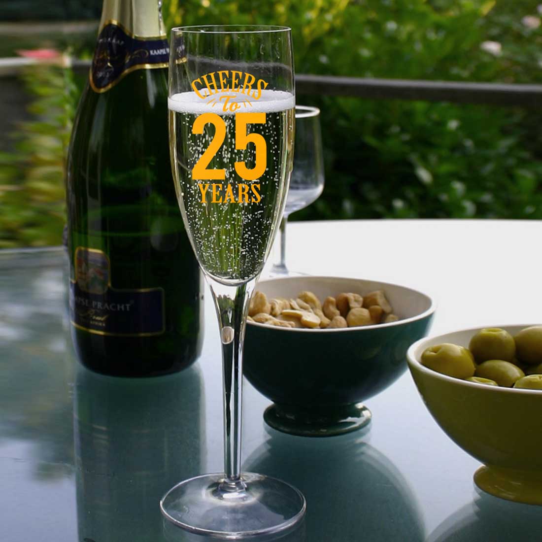 Personalized Champagne Glass Birthday Gifts Idea - Add Any Number