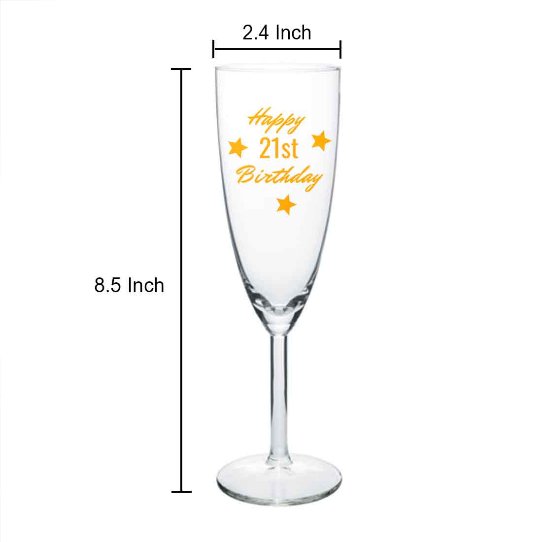 Personalized Champagne Glass Birthday Gifts Idea - Happy Birthday
