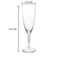 Custom Champagne Flute Glass Personalized Mimosa glasses - Monogram Initial