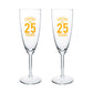 Personalized Champagne Glasses Anniversary Gifts For Parents - Add Any Number