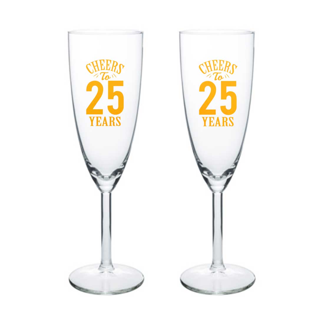 Personalized Champagne Glasses Anniversary Gifts For Parents - Add Any Number