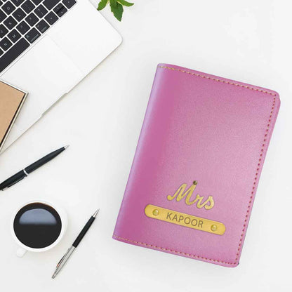 Personalized Cover of Passport with Charm Travel Wallet Document Holder