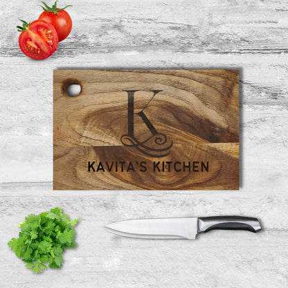 Personalized Cutting Board Wooden Vegetable Chopping Stand-Add Your Name