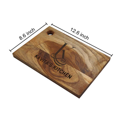 Personalized Cutting Board Wooden Vegetable Chopping Stand-Add Your Name