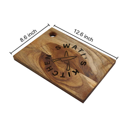 Engraved Cutting Board Wooden Vegetable Chopping Stand-Add Your Name