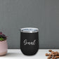 Personalised Coffee Travel Mug With Lid for Travelling Portable Cup for Car (350 ML) - Name