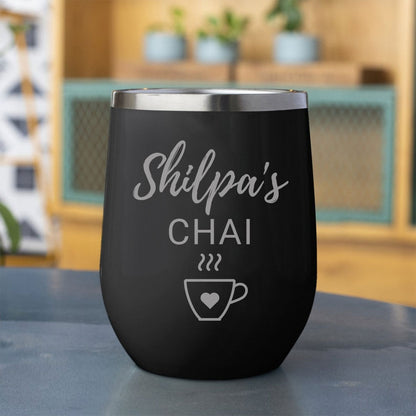 Personalized Coffee Thermos Cup With Name Engraved (350 ML) -Tea Cup