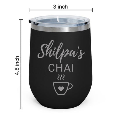 Personalized Coffee Thermos Cup With Name Engraved (350 ML) -Tea Cup