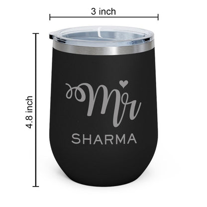 Customised Stainless Steel Coffee Tumbler With Lid for Travelling (350 ML)- MR