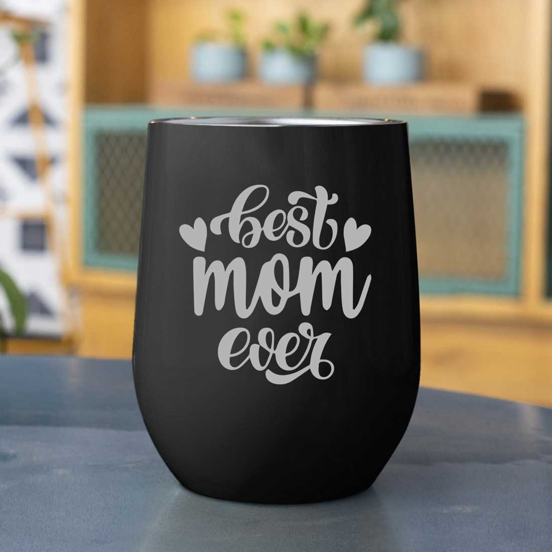 Designer Travel Coffee Mug With Lid Gift for Mom Mothers Day Gifts - Best Mom Ever