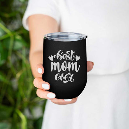 Designer Travel Coffee Mug With Lid Gift for Mom Mothers Day Gifts - Best Mom Ever