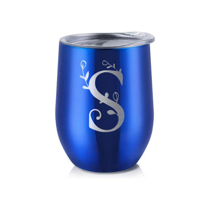 Customized Insulated Coffee Travel Mug With Name Engraved Design (350 ML) - Monogram