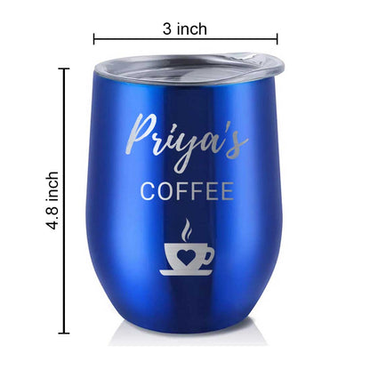 Customised Stainless Steel Coffee Mugs for Office Car Engraved Travel Cup