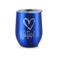 Customized Insulated Coffee Flask Mug With Name Engraved Design (350 ML) - Heart
