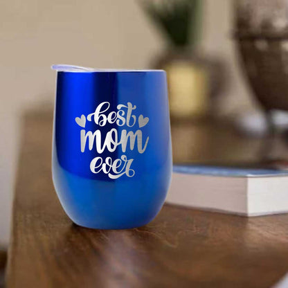 Designer Travel Coffee Mug With Lid Gift for Mom Mothers Day Gifts - Best Mom Ever