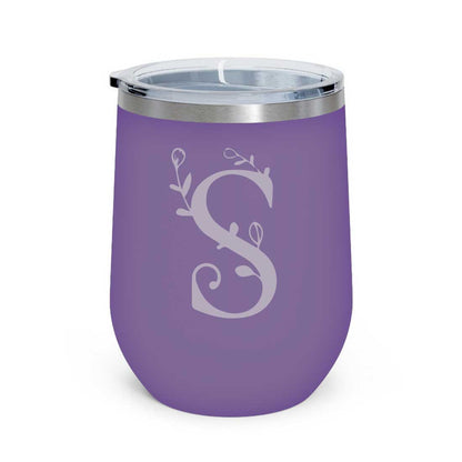 Customized Insulated Coffee Travel Mug With Name Engraved Design (350 ML) - Monogram