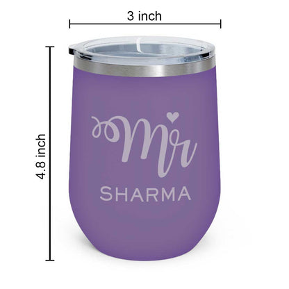 Customised Stainless Steel Coffee Tumbler With Lid for Travelling (350 ML)- MR