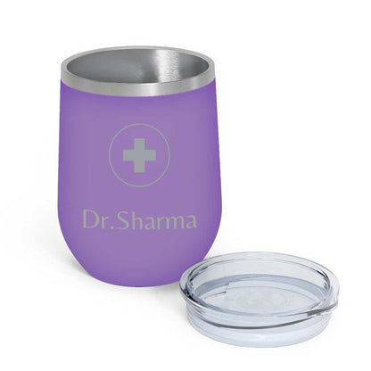 Personalized Stainless Steel Travel Coffee Flask Mug With Lid Gift for Doctor