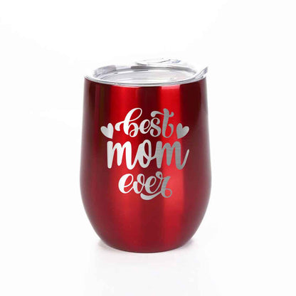 Designer Travel Coffee Mug With Lid Gift for Mom Mothers Day Gifts - Best Mom Ever