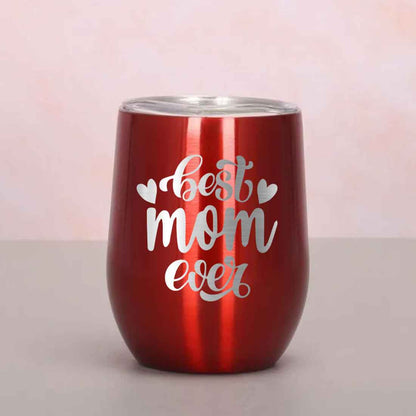 Designer Travel Coffee Mug With Lid Gift for Mom Mothers Day Gifts - Best Mom Ever