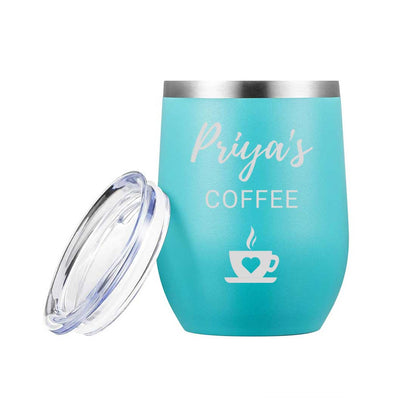 Customised Stainless Steel Coffee Mugs for Office Car Engraved Travel Cup