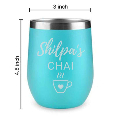 Personalized Coffee Thermos Cup With Name Engraved (350 ML) -Tea Cup