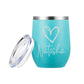 Customized Insulated Coffee Flask Mug With Name Engraved Design (350 ML) - Heart
