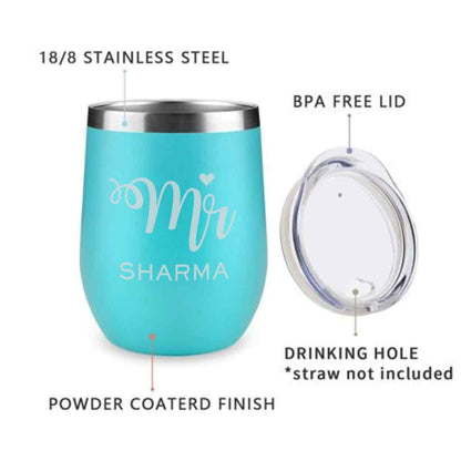 Customised Stainless Steel Coffee Tumbler With Lid for Travelling (350 ML)- MR