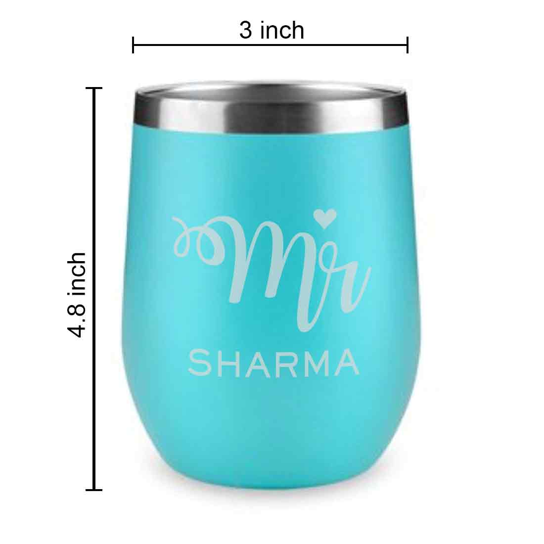 Customised Stainless Steel Coffee Tumbler With Lid for Travelling (350 ML)- MR