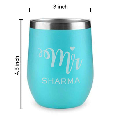 Customised Stainless Steel Coffee Tumbler With Lid for Travelling (350 ML)- MR